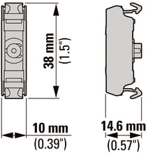 Indicateur À Led Monté Sur Panneau Bleu 12-30V Ca/Cc - 180796