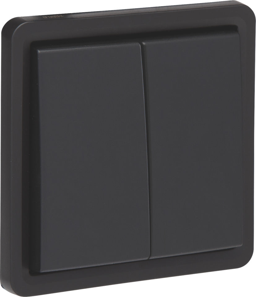 Niko Hydro IP55 Double Interrupteur À Deux Voies Noir - 761-32600