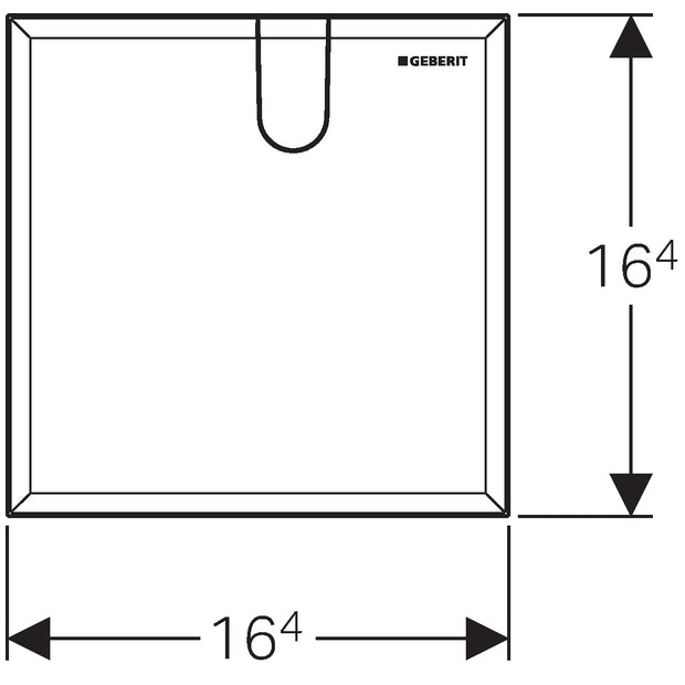 Geberit Alpine Blanc Capot Pour Boîte De Fonction Intégrée - 116.425.11.1
