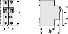 Eaton 2P Rcbo Disjoncteur Différentiel 16A 30mA Type B - 170881