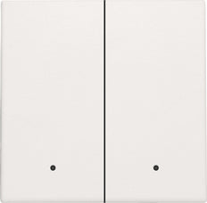 Niko Interrupteur Électronique Double Avec Lentille De Retour D'Information LED Blanche - 101-32004 [2 Pièces]