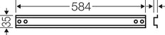Hensel Mi Ts 60 Rail Din Acier 584mm - Mi Ts 60