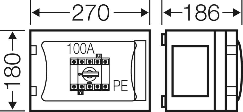 Hensel Enystar FP 5104 Armoire De Commutation 100A 4P IP65 - FP 5104
