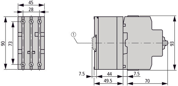 Eaton Limiteur De Courant À 3 Pôles 63A 690V - 082881