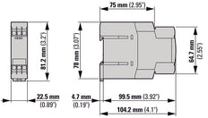 Relais De Temporisation Multifonction Eaton 400VAC 0.05s-100h - 031887