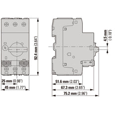 Bloc De Contact Auxiliaire Standard Eaton 1NO 1NC Montage Frontal - 208277