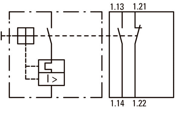 Bloc De Contact Auxiliaire Standard Eaton 1NO 1NC Montage Frontal - 208277