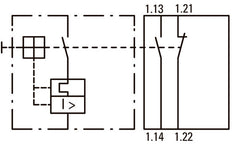 Bloc De Contact Auxiliaire Standard Eaton 1NO 1NC Montage Frontal - 208277