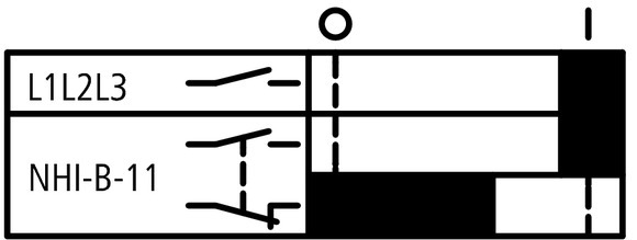 Bloc De Contact Auxiliaire Standard Eaton 1NO 1NC Montage Frontal - 208277