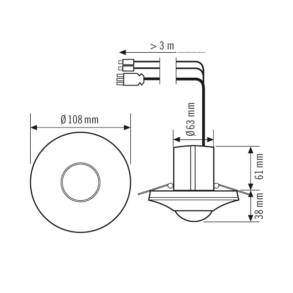 ESYLUX PD-C 360I/8 DUO DALI Détecteur De Présence Plafonnier - EP10427824
