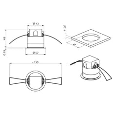 DALI Link PD11 Ultra Fin Multisenseur 9M IP20 - 93068