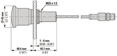 38mm Emergency Stop Button With M12 Connector - 191005
