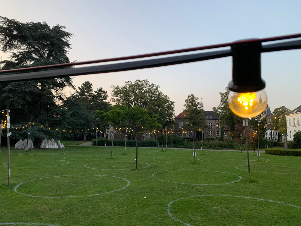 Commercial Grade E27 String Light 50M With 50 Sockets IP44 - 142611