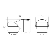 Détecteur De Mouvement Beg Rc Plus Suivant 230 Noir Ip54 20m - 93333