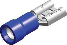 Conex Blue PVC Spade Connector 1.5-2.5mm² 100pc Box - CE080205 [100 Pieces]