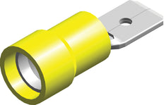 Connecteur À Lame Isolé Jaune 4.0-6.0mm² - CE120301 [100 Pièces]
