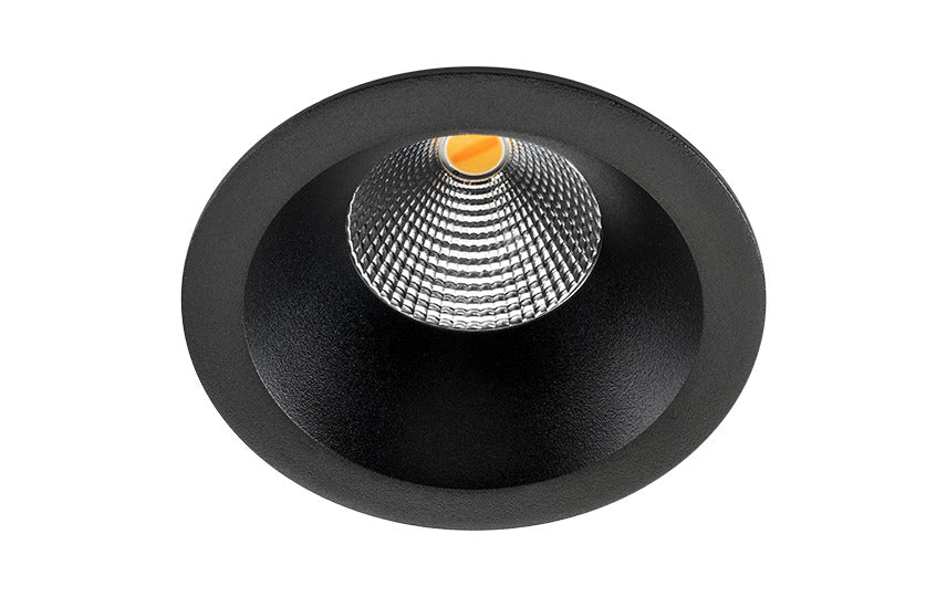 6W Dim À Chaud LED Spot Encastré Noir IP54 - 903223