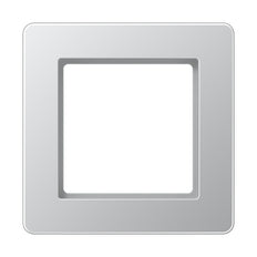 Jung A Flow Cadre De Capot Simple En Aluminium - AF581BFAL