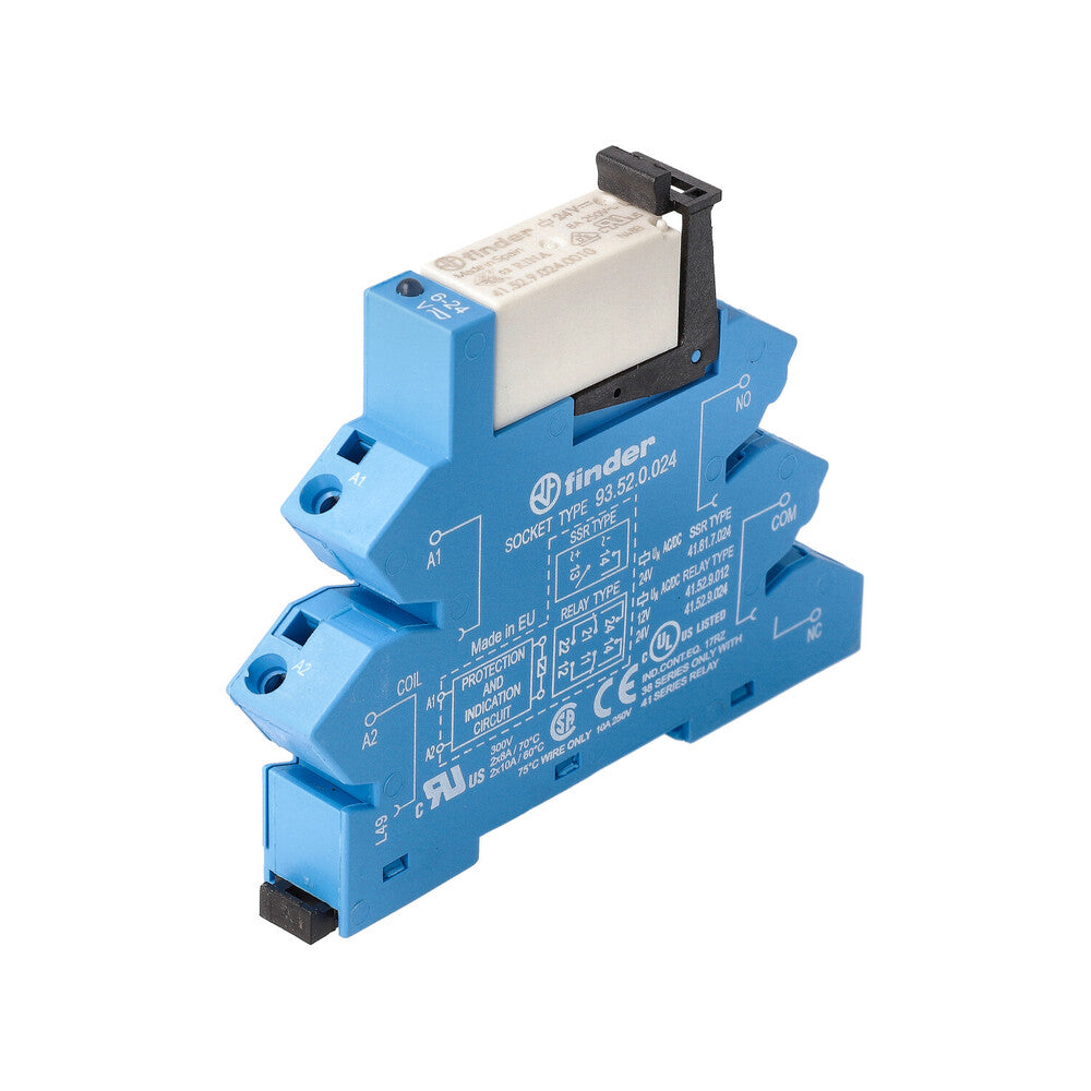Relais D'Interface Finder 24V 8A Dual CO À Bornes Sans Vis - 38.62.0.024.0060