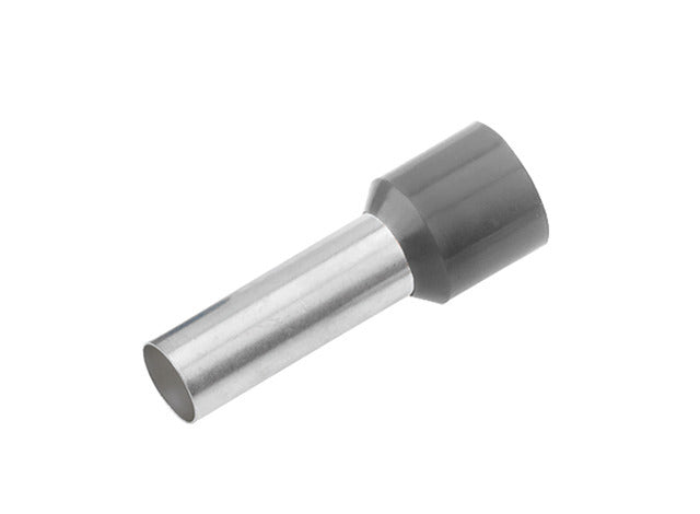 Ferrules De Fil Isolés 4mm² Gris DIN 46228 - 182346 [100 Pièces] [200 Pièces]