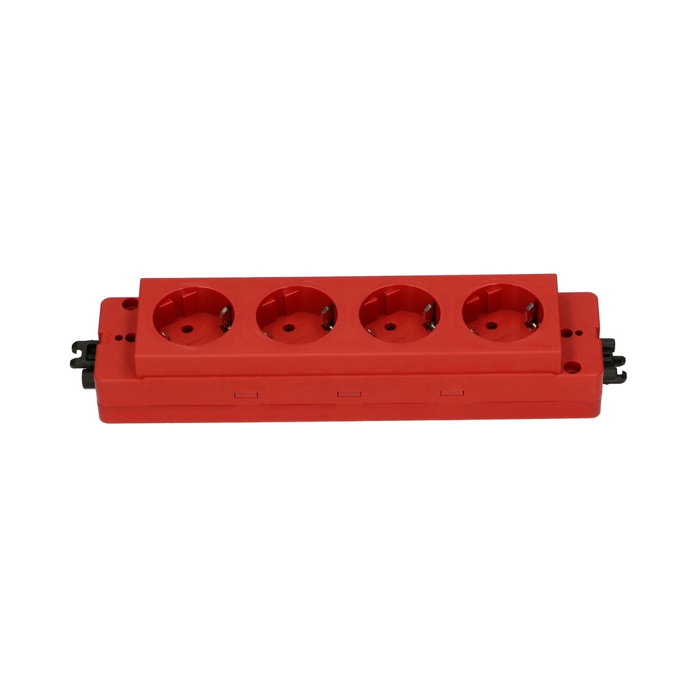 Bloc D'Alimentation 4 Prises 230V Avec Connexion GST Rouge - 79.55.009