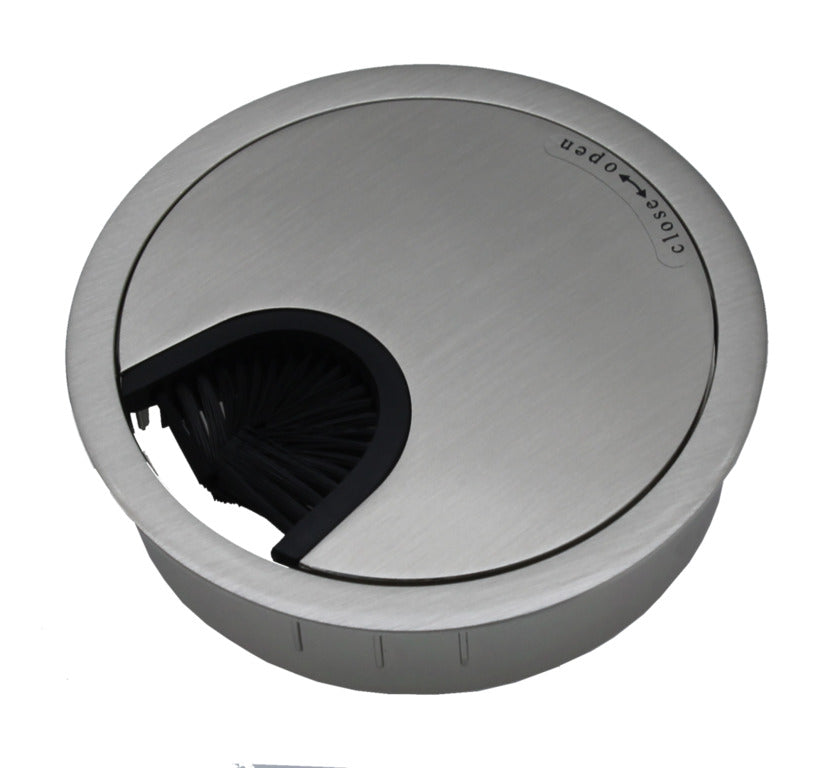 Passe-Câble Métallique 60mm Acier Inoxydable Finition - 49.80.011