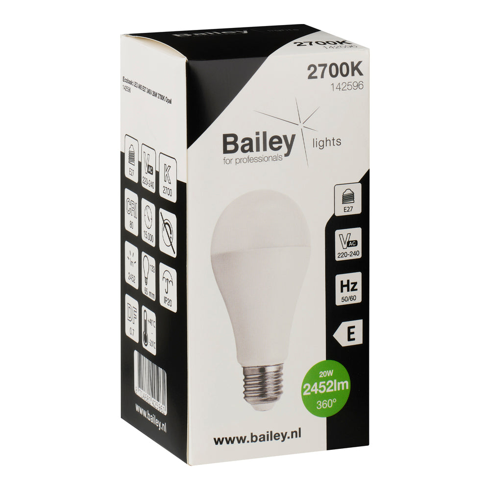 Bailey Ecobasic Led A65 E27 20W 2700K Ampoule - 142596