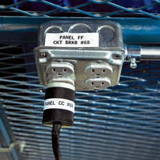 Brady M211 Étiquette En Vinyle Blanche 19mm X 6.4m Impression Noire - 142797