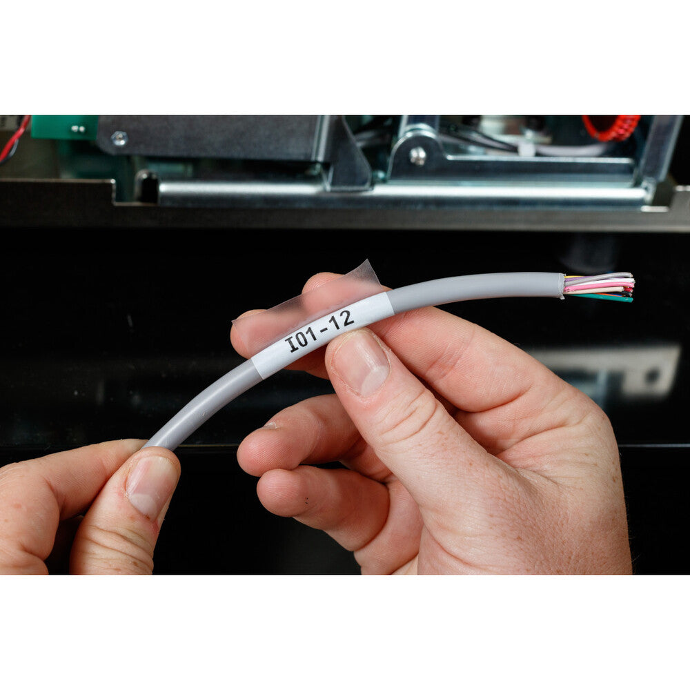 Brady M211 Étiquette De Fil Autolaminée 25.4mm Noir Blanc - 110928