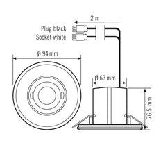 MD-FLAT 360I/8 Détecteur De Mouvement Plafonnier Avec WAGO WINSTA - EP10424861
