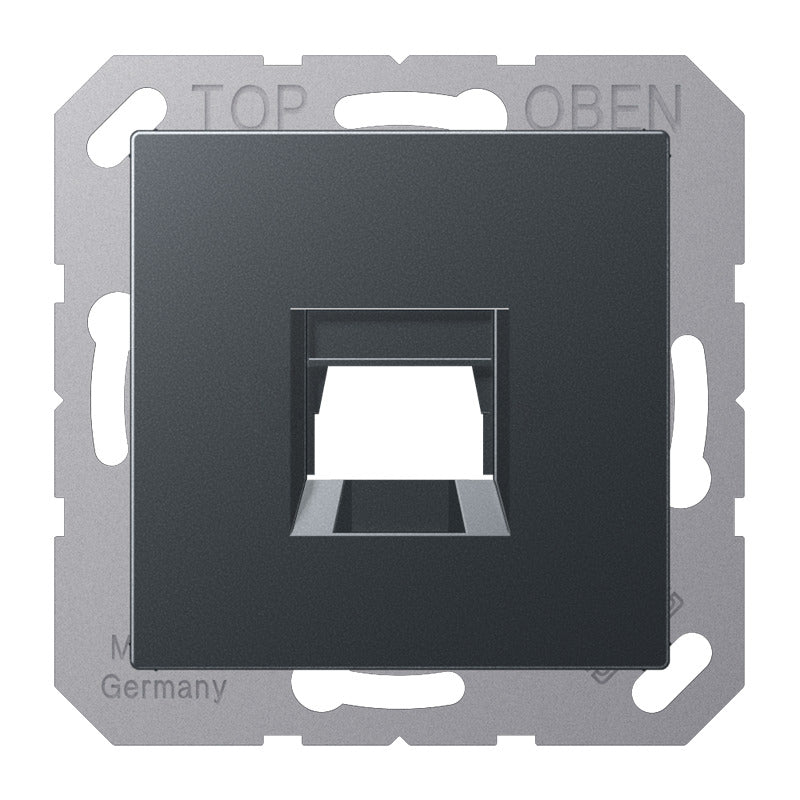 Jung A500 Plaque De Capot Modulaire Pour Prise Anthracite - A1569-15WEANM