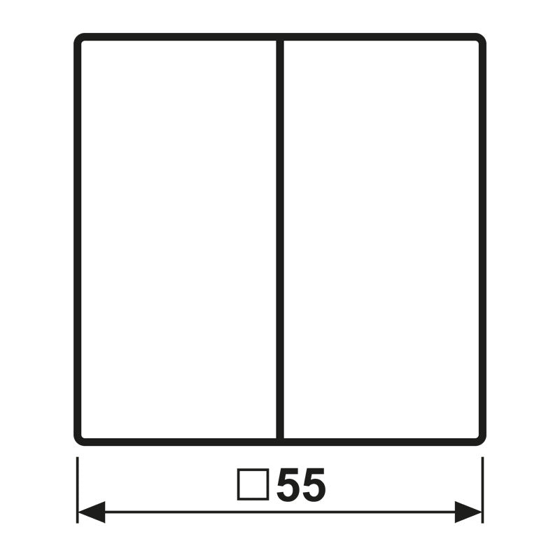 Jung Knx F10 Interrupteur À Bascule Double Blanc Alpin As500 - As102ww