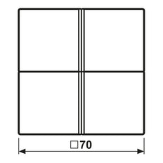 Jung F40 LS 4 Bouton Panneau De Contrôle KNX Mat Blanc - LS404TSAWWM