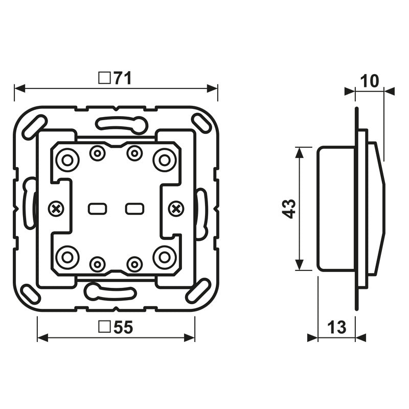 JUNG KNX F10 Universel Module À Deux Canaux - A10921ST