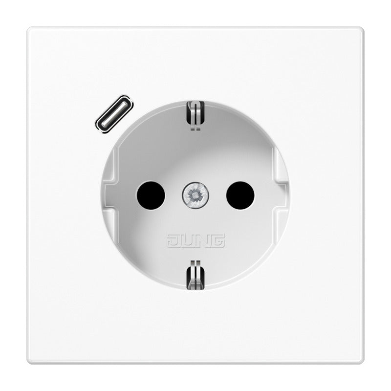 Prise Murale Jung LS990 Avec Port USB-C Charge Rapide - LS1520-18CWW