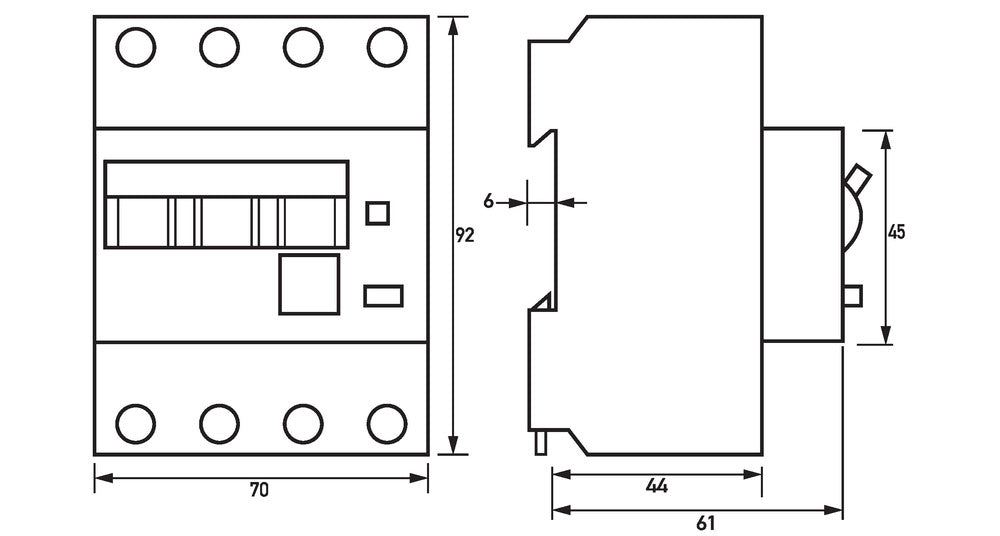 Disjoncteur Rcbo Type A 16A 300Ma 3P+N Doepke - 09945114