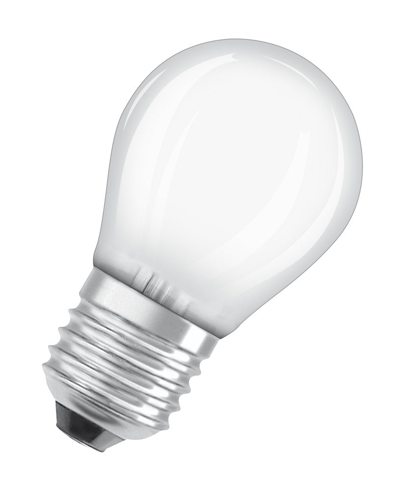 OSRAM LED Classique P40 4W E27 2700K Globe Givré - 4058075437067 [2 Pièces]