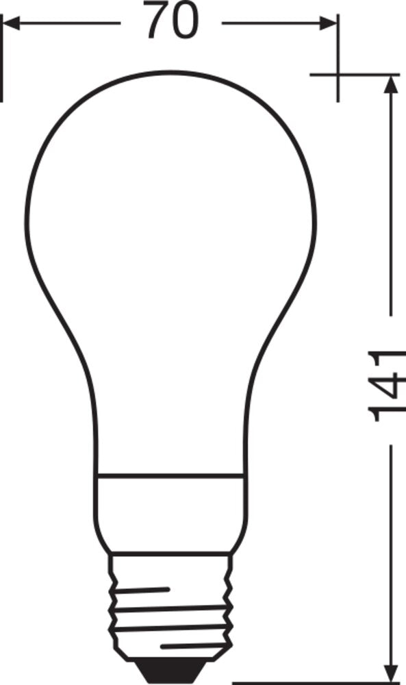 OSRAM LED Superstar Classique A150 18W E27 2700K Dimmable - 4058075437326