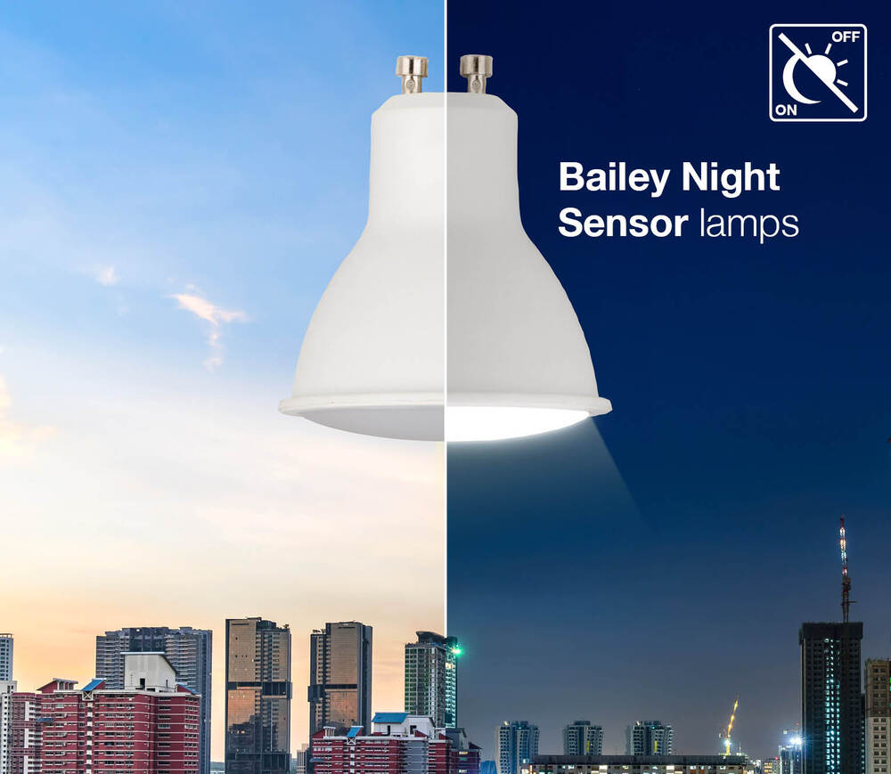 Spot LED Intelligent GU10 Avec Capteur Jour Nuit 4.5W 2700K - 143854