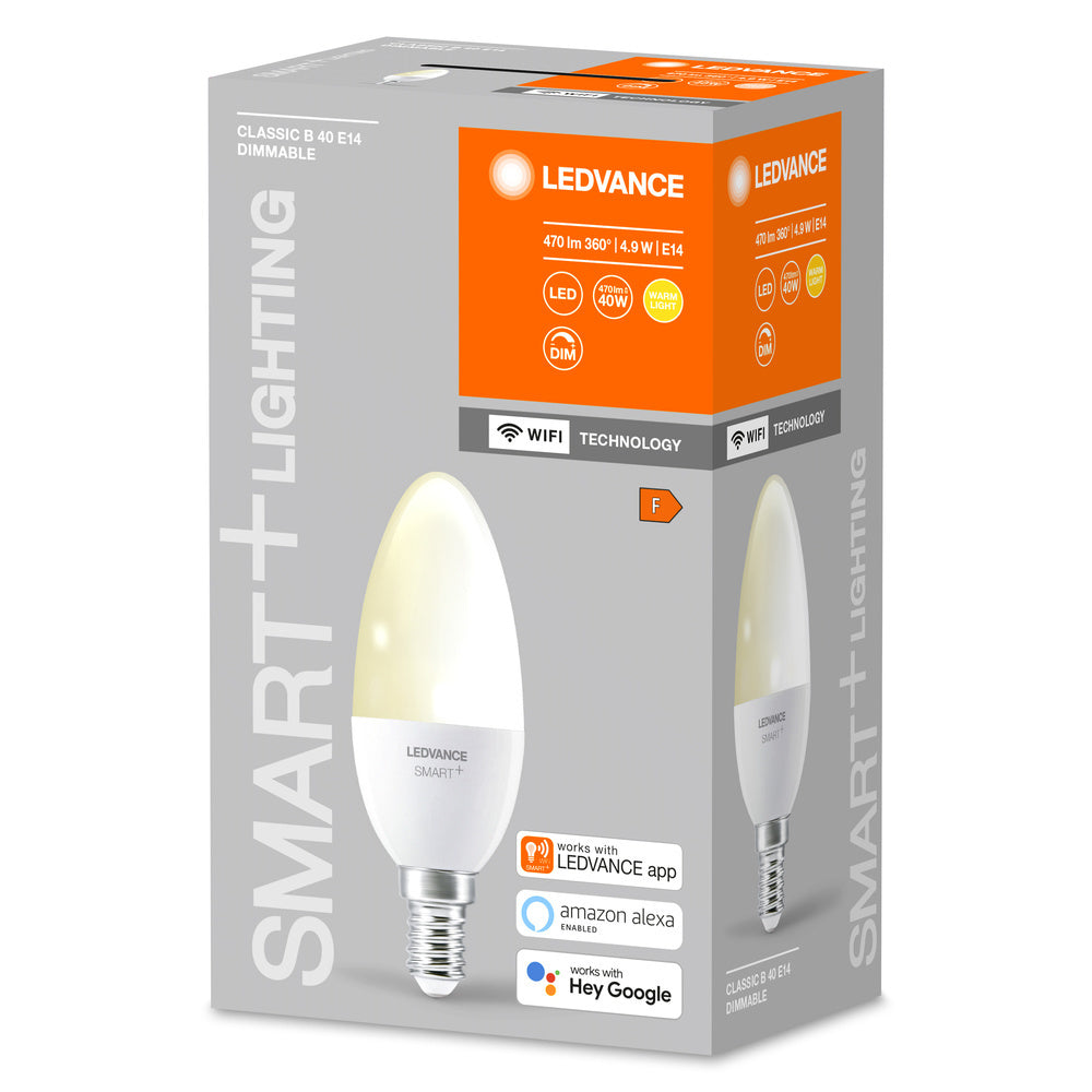 LEDVANCE Smart+ Wifi Bougie Led E14 5W 2700K Dimmable - 4058075485532
