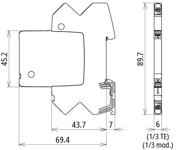 Dehn BCO ML2 BD 24 Parafoudre Combiné Modulaire - 927244