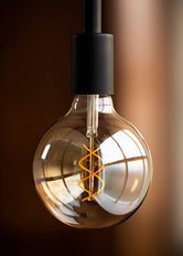 Bailey Spirale De Base G95 LED Filament Globe Lampe E27 4W Or - 144338