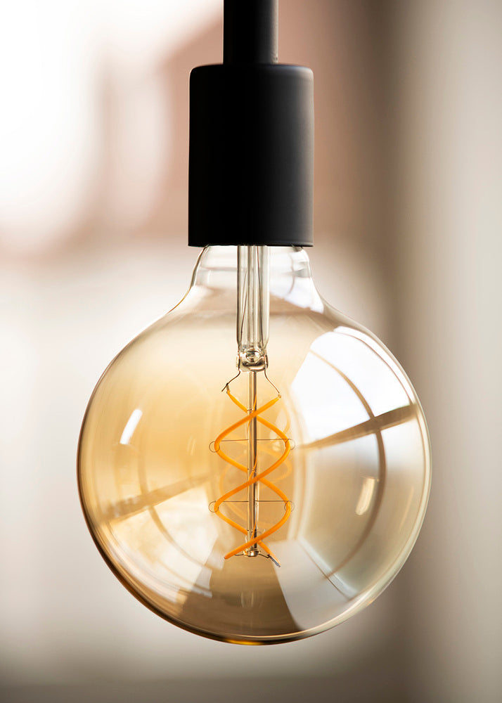 Bailey Spirale De Base G95 LED Filament Globe Lampe E27 4W Or - 144338