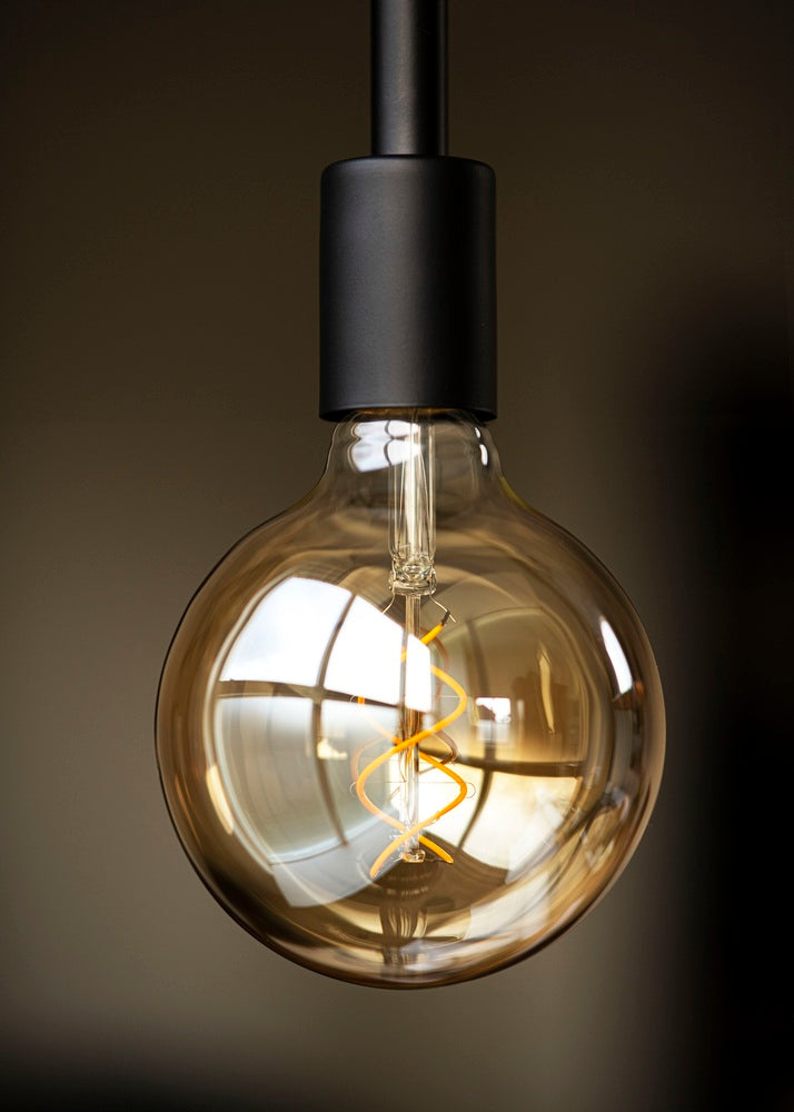 Bailey Spirale De Base G95 LED Filament Globe Lampe E27 4W Or - 144338