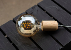 Bailey Spirale De Base G95 LED Filament Globe Lampe E27 4W Or - 144338