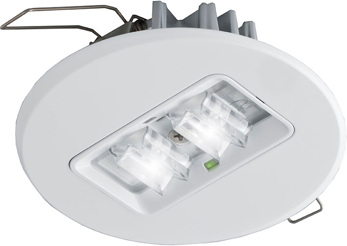 Lumière D'Urgence LED Encastrée Ronde Blanche 2W - 7TCA091160R0557