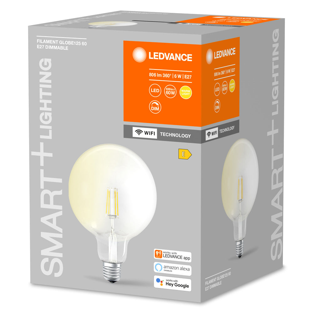 LEDVANCE Smart+ Wifi Globe Filament Led E27 5.5W Dimmable - 4058075528291