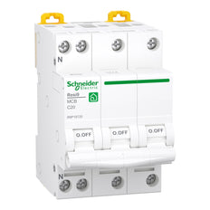 Schneider Electric Resi9 3P+N 20A Disjoncteur 6kA - R9P19720