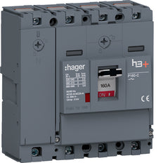 Hager H3+ P160 Interrupteur De Charge À 4 Pôles 160A - HCS161AC