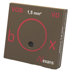 Nexans H07V-U Eca 1.5mm² Fil D'Installation Marron VDbox - 10546311 [100 Pièces]